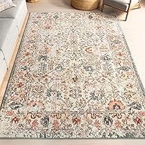 Vintage rug セール Amazon.com: nuLOOM Performance Oriental Style Area Rug